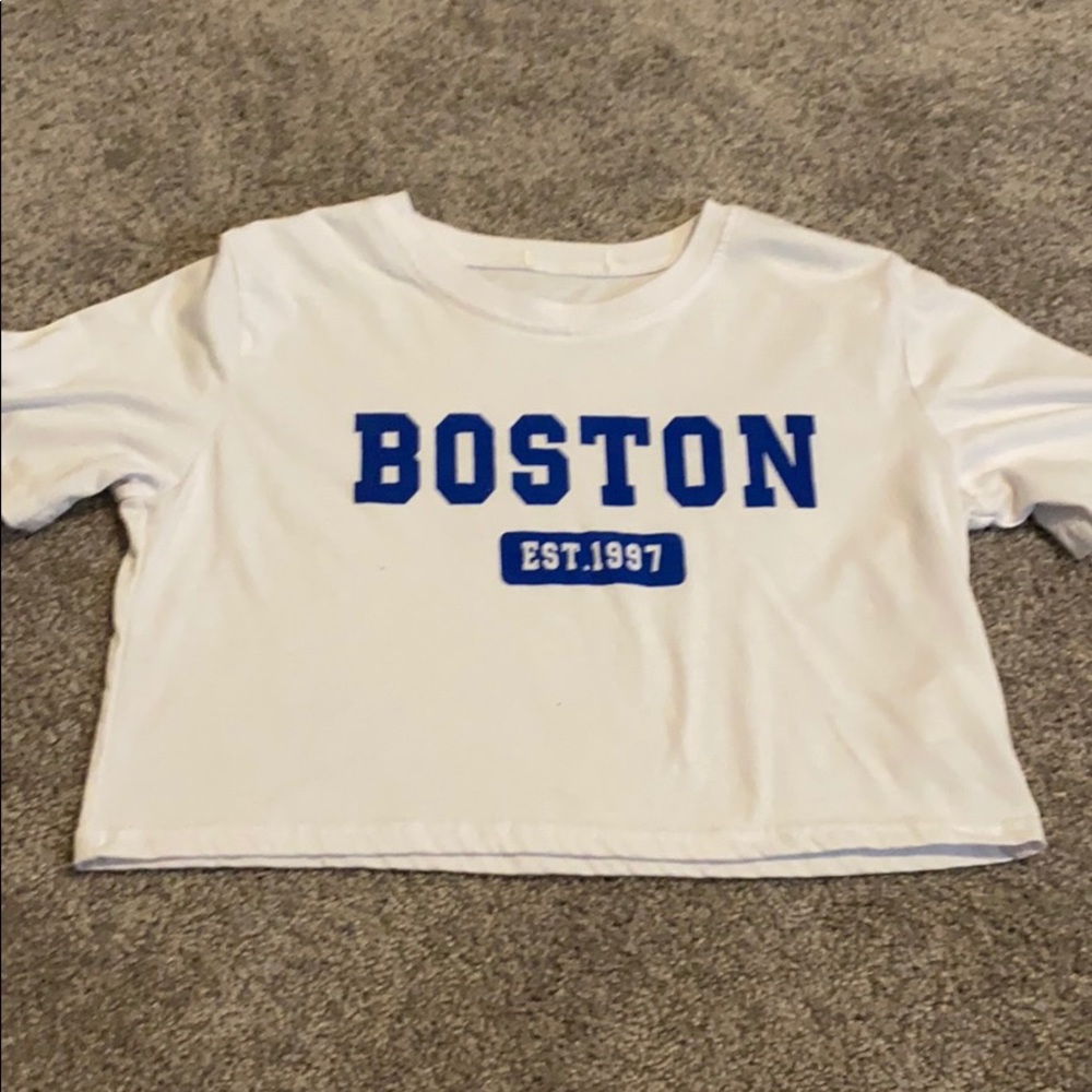 A Boston crop top